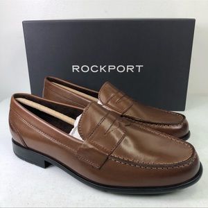 NWT Rockport TOTAL MOTION Classic Penny Leather Loafer office Shoes Size 13 wide
